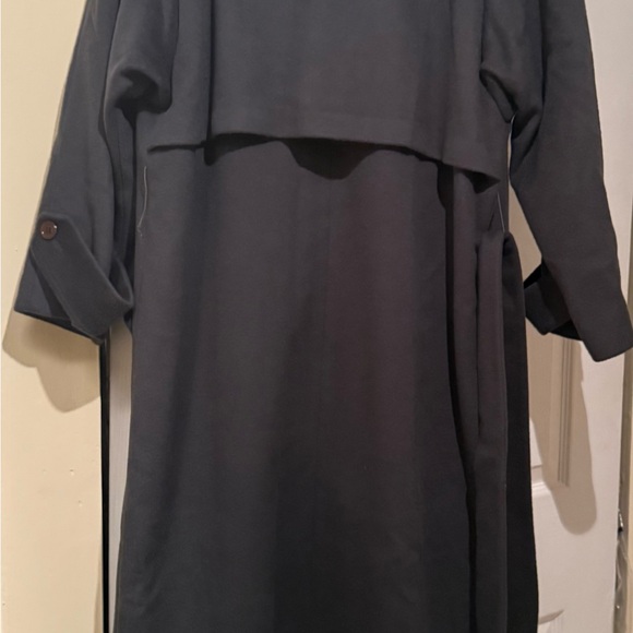 Vintage 100% Wool John Weitz Dark Green Women's Coat - Picture 6 of 16